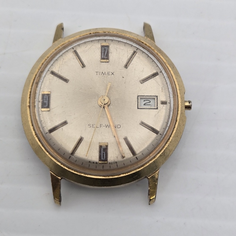 Timex Gents 34mm SELF-WIND Yellow Tone (Read Description)